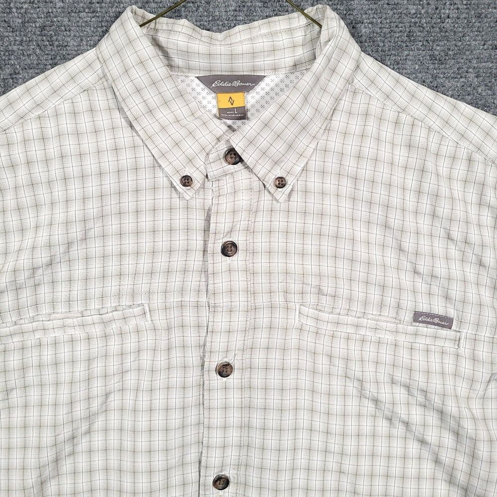 Eddie Bauer White Casual Button Down Shirt